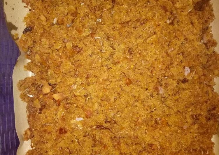 Abon ikan asin ekonomis hasil melimpah