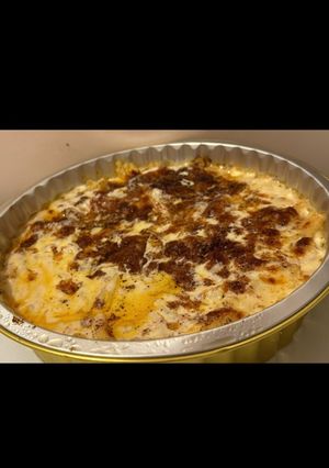 صورة لوصفة صينية المكرونه بالتونه والبشاميل الكذاب🍝😋!