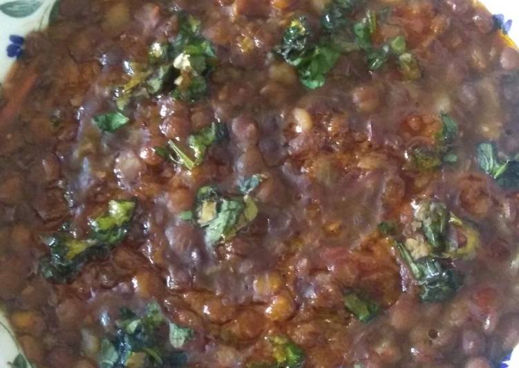 Recipe of Any-night-of-the-week Brown Masoor Dal