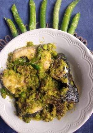 মটরশুঁটি মাছ(পেঁয়াজ বিহীন) (matarshuti mach recipe in Bengali) রেসিপির প্রধান ছবি