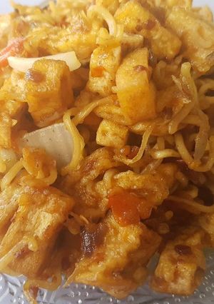 Foto resep Tumis Mie Tahu Mercon