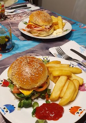 Foto di Burger burns (panini per hamburger)