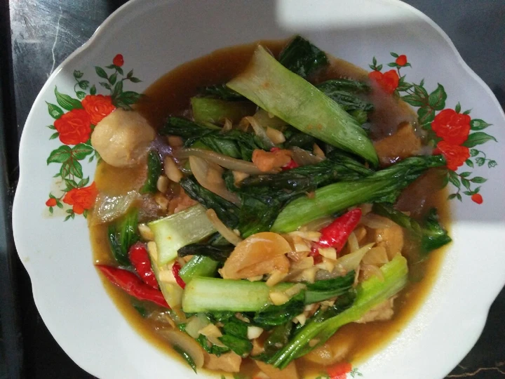 Cara Mudah Membuat Resep Galantin sapi tumis pok coy yang Enak Banget