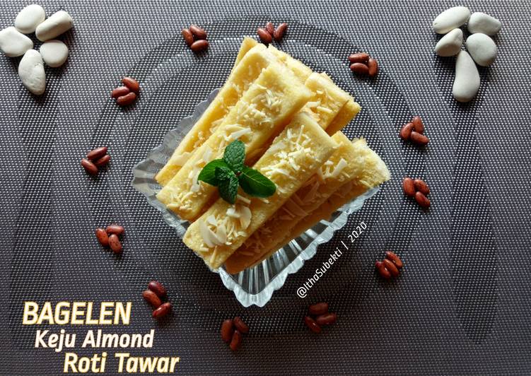 86. BAGELEN Keju Almond Roti Tawar