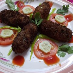 Chicken potato mayo kabab A picture of Chicken potato mayo kabab.