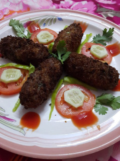 A picture of Chicken potato mayo kabab.