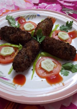 A picture of Chicken potato mayo kabab.