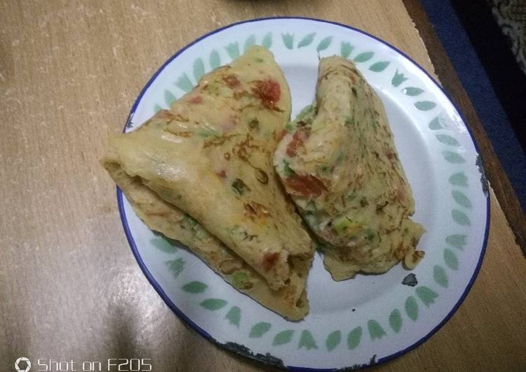 Recipe of Speedy Vege crepe/ puncake