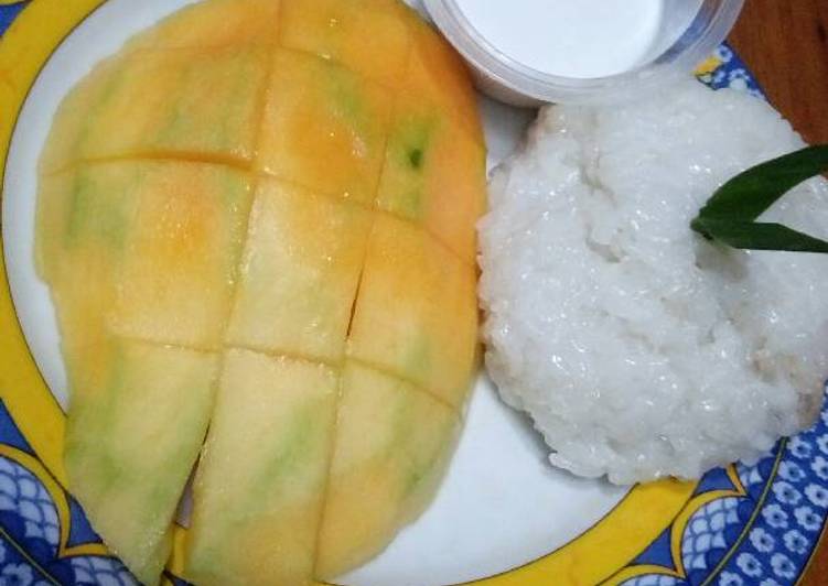 Resep Mango Sticky Rice (ketan mangga) Anti Gagal