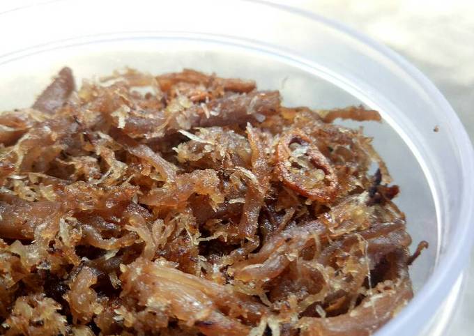  Resep mudah bikin Daging sapi suwir serundeng  enak