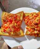 Pizza sandwich trứng