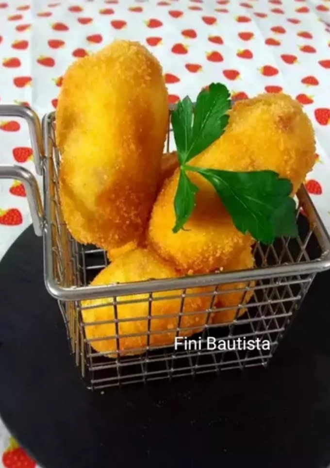 Una foto de Croquetas de jamón serrano y huevo cocido