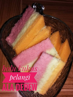Foto resep Bolu kukus pelangi happy 😙
