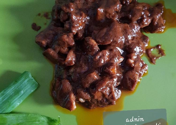 Rendang ayam sederhana