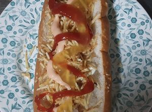 Una foto de Hot dogs a la Nathy