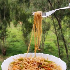 A picture of Restaurant Style Noodles.