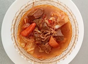 Foto resep Tongseng daging kerbau tanpa santan
