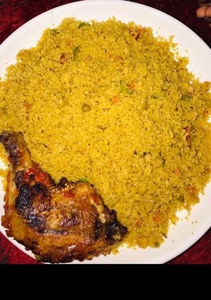 A picture of Dambun cous cous.