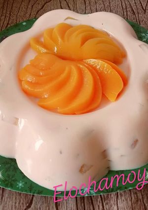 Una foto de Gelatina de durazno