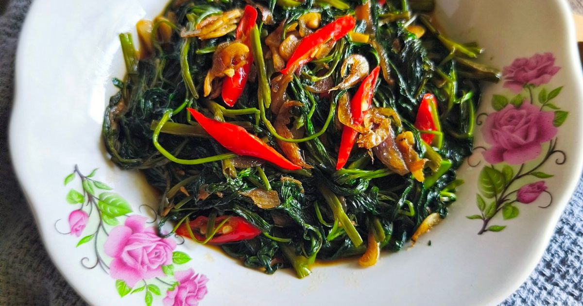 Tumis Kangkung Rebon Kecap