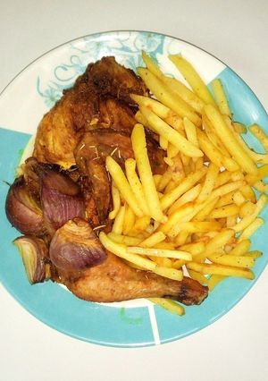 صورة لوصفة دجاج وبطاطا