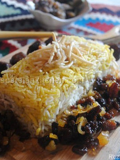 عکسی از دستور رشته پلو