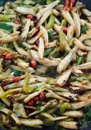 Foto resep Teri kacang sambal ijo
