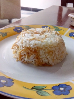 Una foto de Arroz con pasta