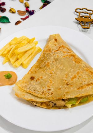 صورة لوصفة كريب بالدجاج والبطاطس