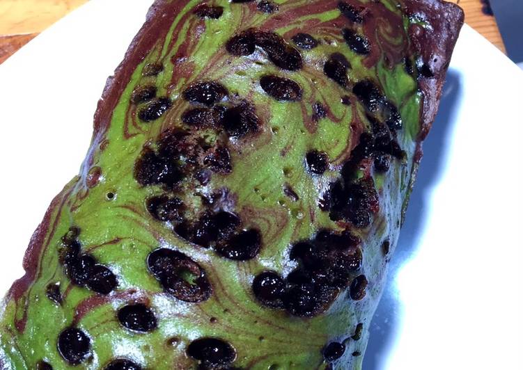 Resep Bolu Cokelat Pandan Kukus ??, Lezat