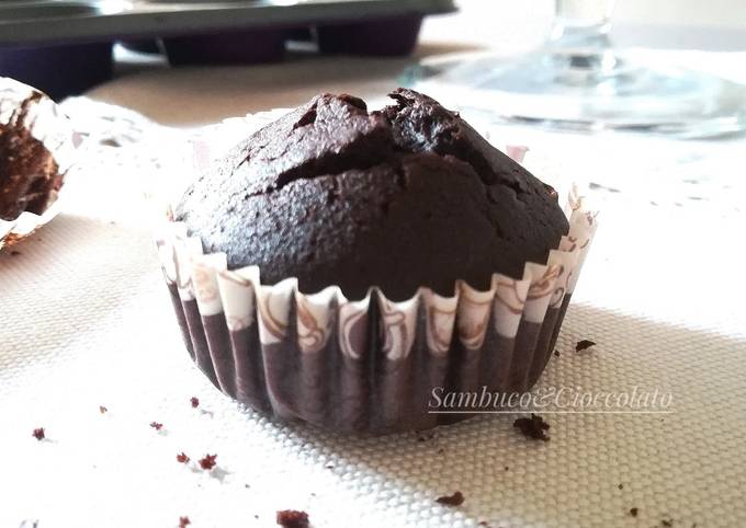 Muffin al caffè e cacao