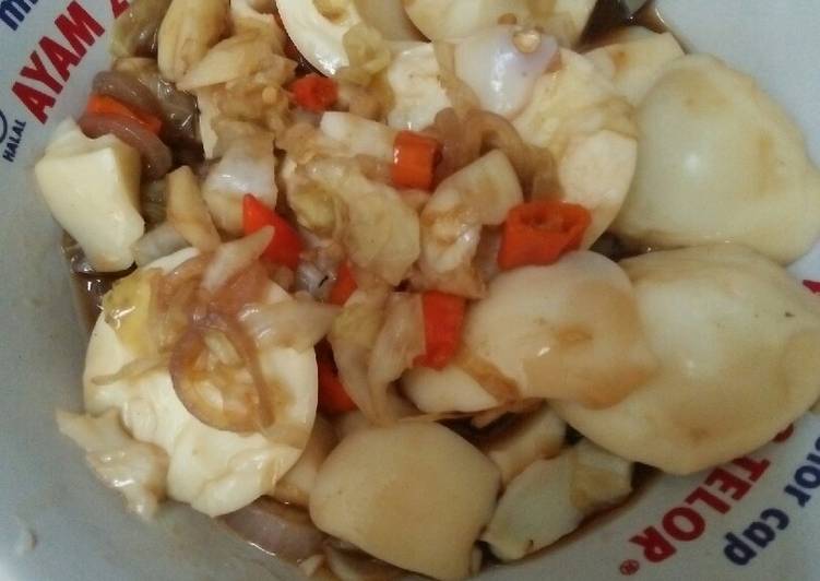 Resep masakan Telor Kol Pedas. | Cara Buat Telor Kol Pedas. Yang Lezat