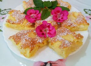 Habkönnyű, joghurtos almás süti recept fotója