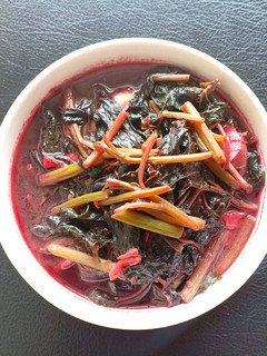 Foto resep Tumis Bayam Merah