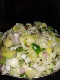 A picture of Cucumber Kosambari / Salad.