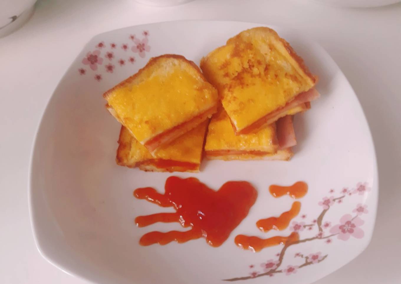 ❤breakfast ham roti telor(#215)