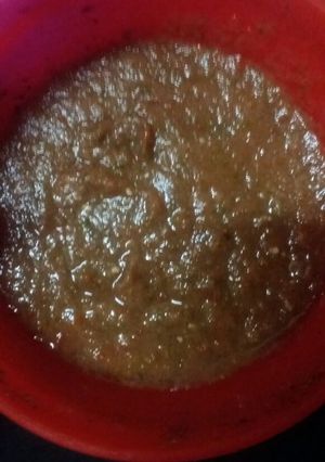 A picture of Onion Garlic chutney.