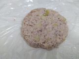 Hamburguesa de sargo y manzana