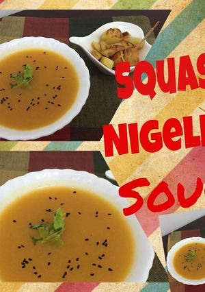 A picture of Orange Squash Soup.