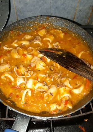 Foto resep Cumi saos padang