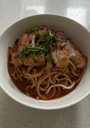 A picture of Pan fried pork chop.