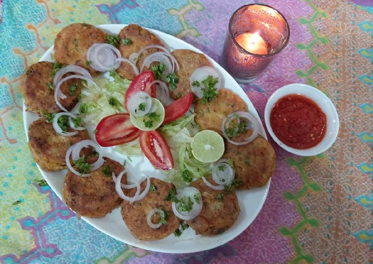 Chicken shami kababs / shallow fry