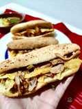 Panecillo de pulled pork con papas
