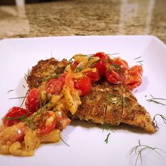 A picture of Chicken Milanese.