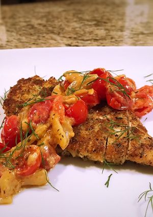 A picture of Chicken Milanese.