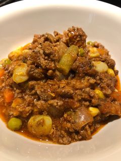 A picture of Crockpot Ground Beef 🥩 Stew.