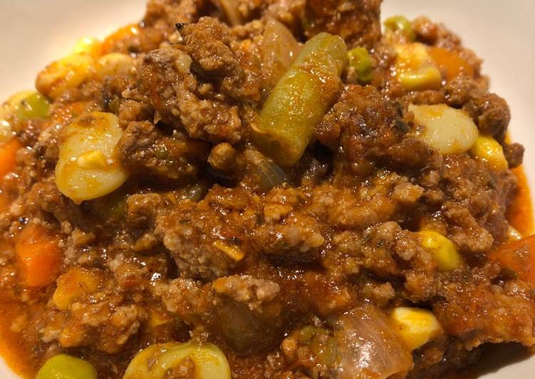 Crockpot Ground Beef  Stew