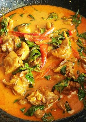 A picture of Spicy Red Curry with Free-Range Chicken 🐓.