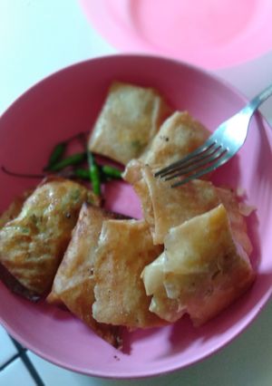 Foto resep Martabak telur mie pedas