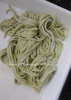 Foto resep Mie Hijau Homemade